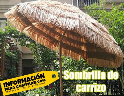 Sombrillas de carrizo para terraza